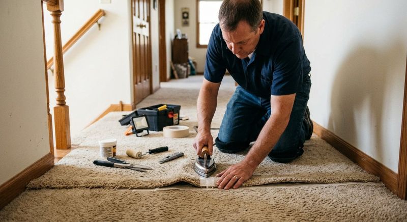 Doorway Carpet Repair in Overland Park, KS