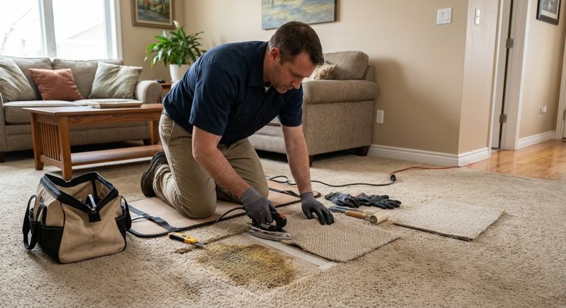 Stair Carpet Repair in Overland Park, KS