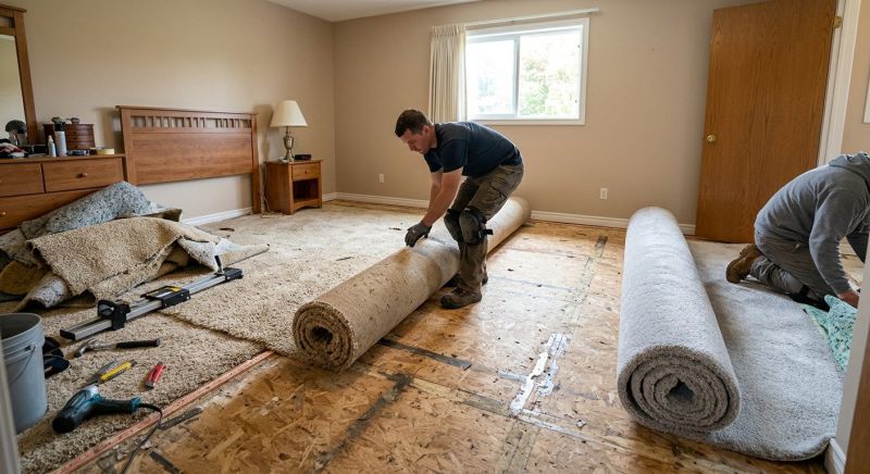 Basement Carpet Replacement in Hunterdon County, NJ